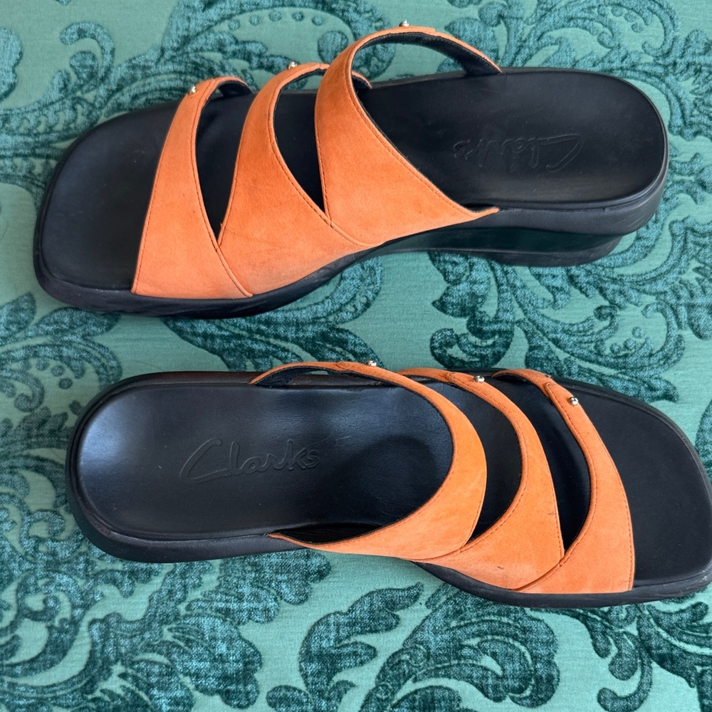 Clarks Women's Bold Orange Sandals ***Brand New***